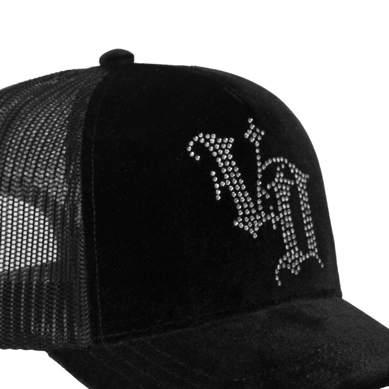 Casquette baseball Velvet avec logo en Strass Royal | Von Dutch