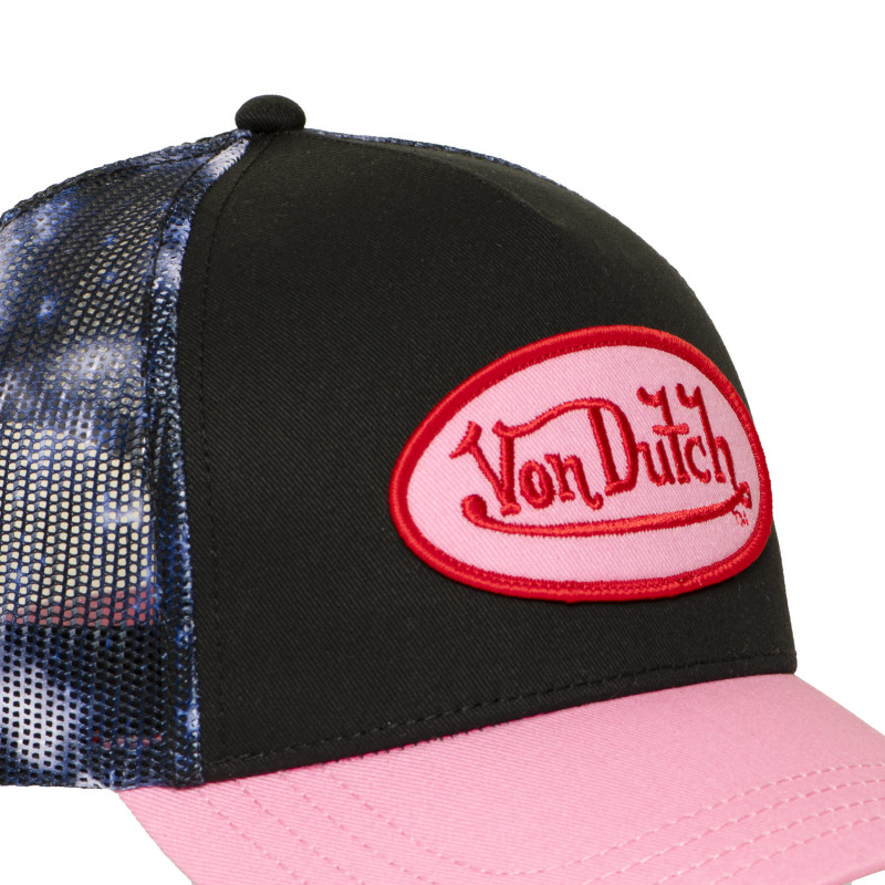 Casquette baseball avec filet imprimé et patch Space | Von Dutch
