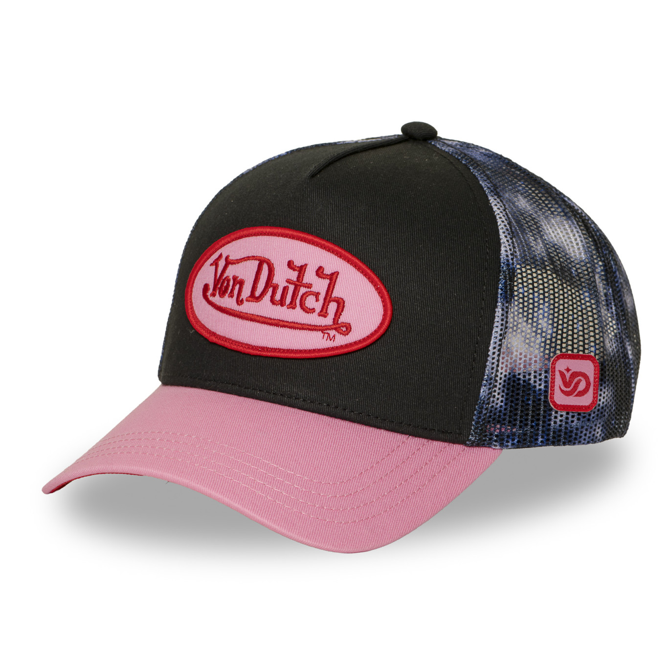 Casquette baseball avec filet imprimé et patch Space | Von Dutch