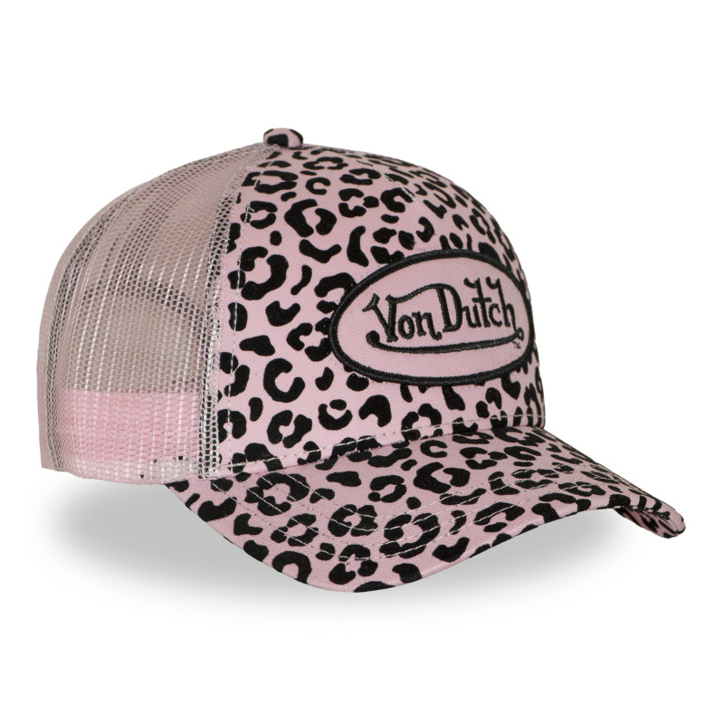 Casquette baseball Velvet avec print et broderie Leopard Rose | Von Dutch