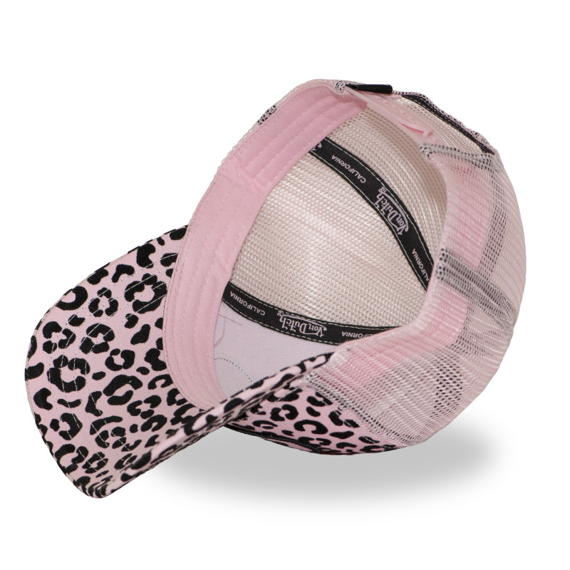 Casquette baseball Velvet avec print et broderie Leopard Rose | Von Dutch
