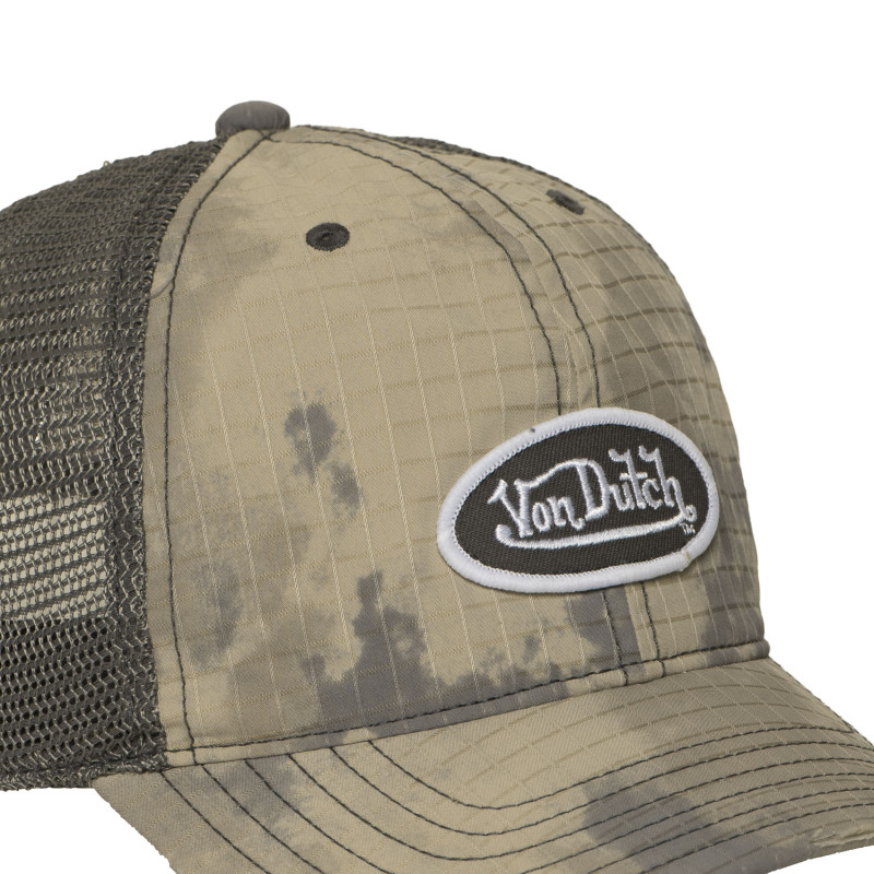 Casquette baseball filet en ripstop effet usé avec patch Mac kamo | VonDutch