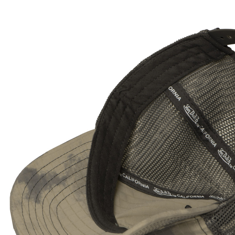 Casquette baseball filet en ripstop effet usé avec patch Mac kamo | VonDutch