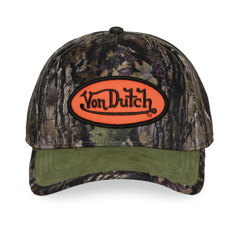Casquette baseball imprimée nature avec patch Real Kamo | VonDutch