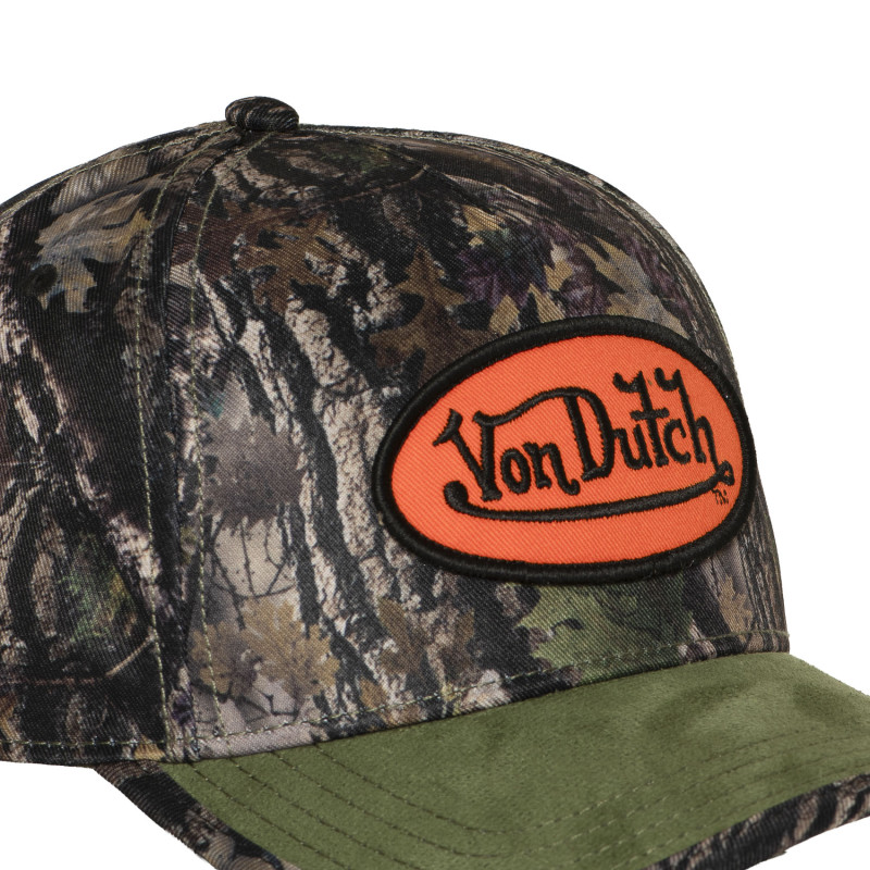Casquette baseball imprimée nature avec patch Real Kamo | VonDutch