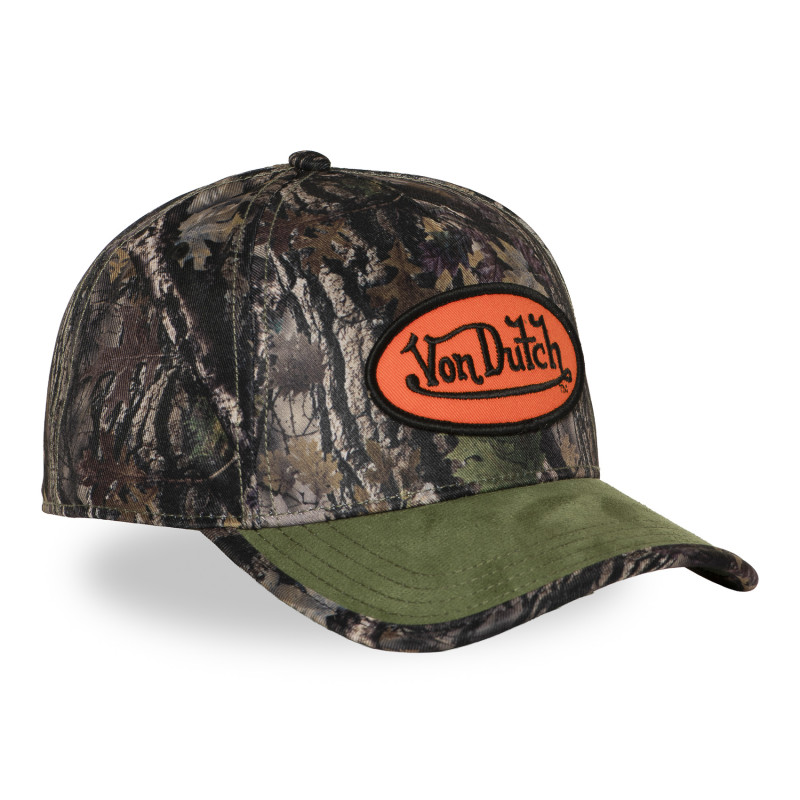 Casquette baseball imprimée nature avec patch Real Kamo | VonDutch