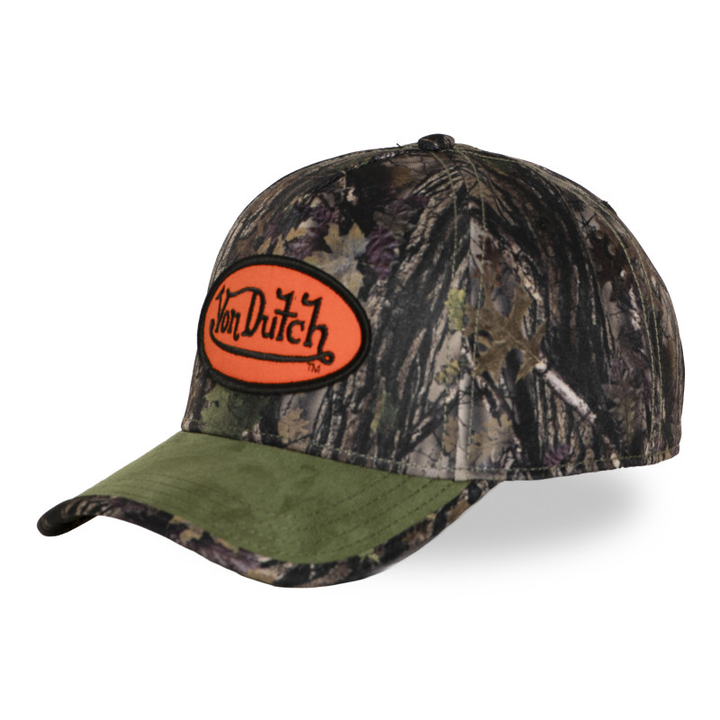 Casquette baseball imprimée nature avec patch Real Kamo | VonDutch