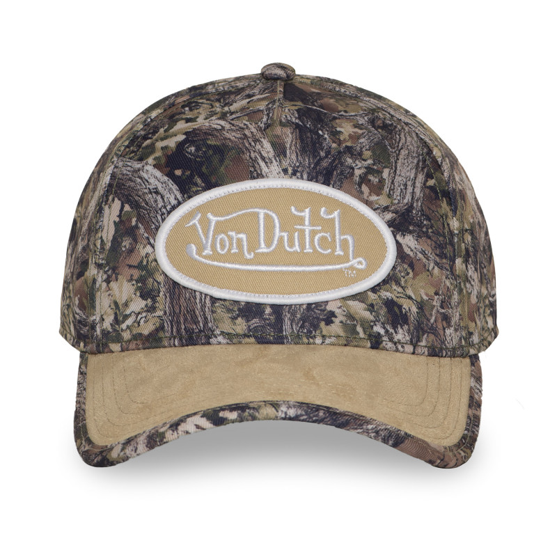 Casquette baseball imprimée nature avec patch Real Kamo | VonDutch
