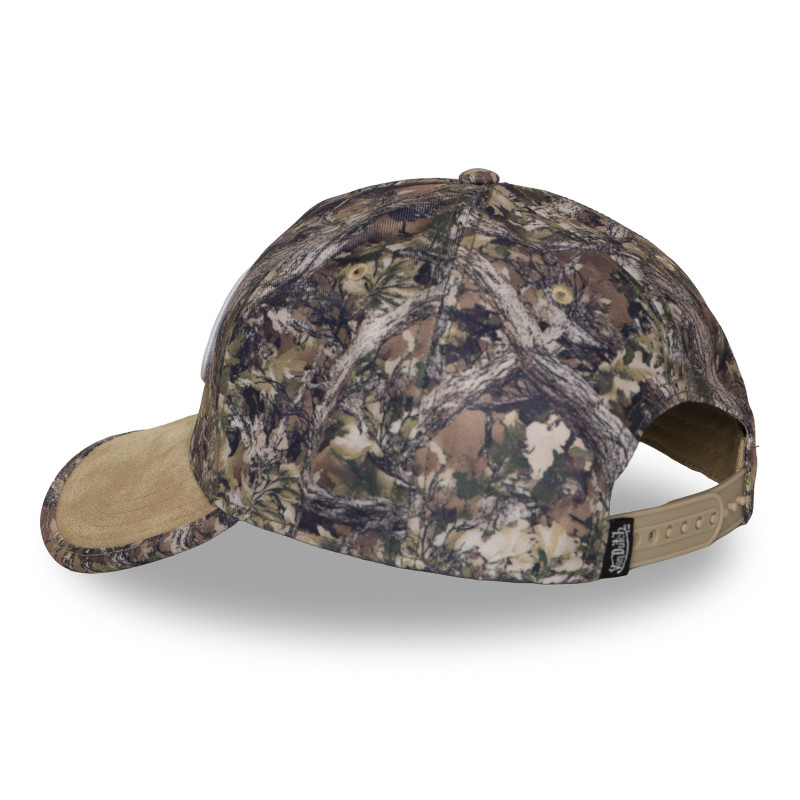 Casquette baseball imprimée nature avec patch Real Kamo | VonDutch