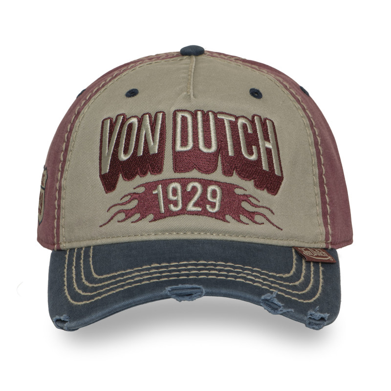 Casquette baseball avec broderie et effet usé Retro Denim