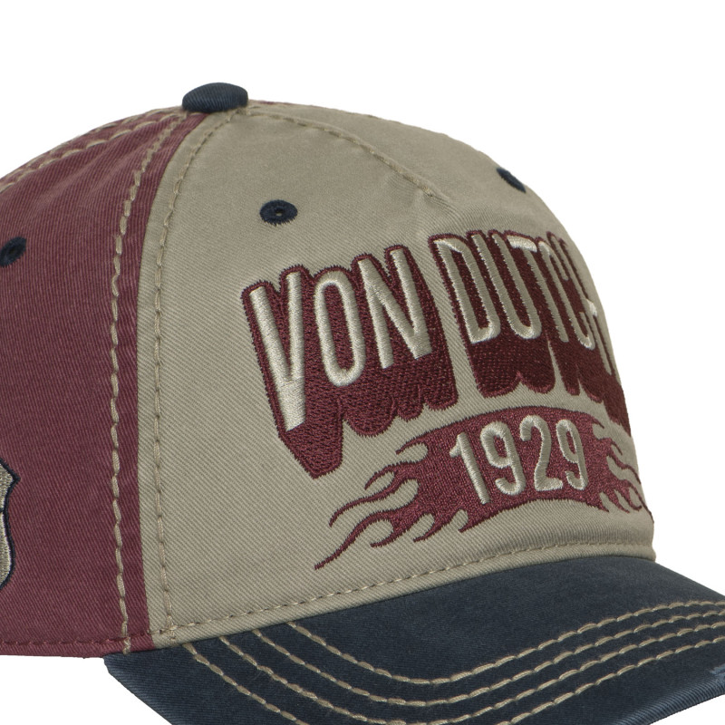 Casquette baseball avec broderie et effet usé Retro Denim