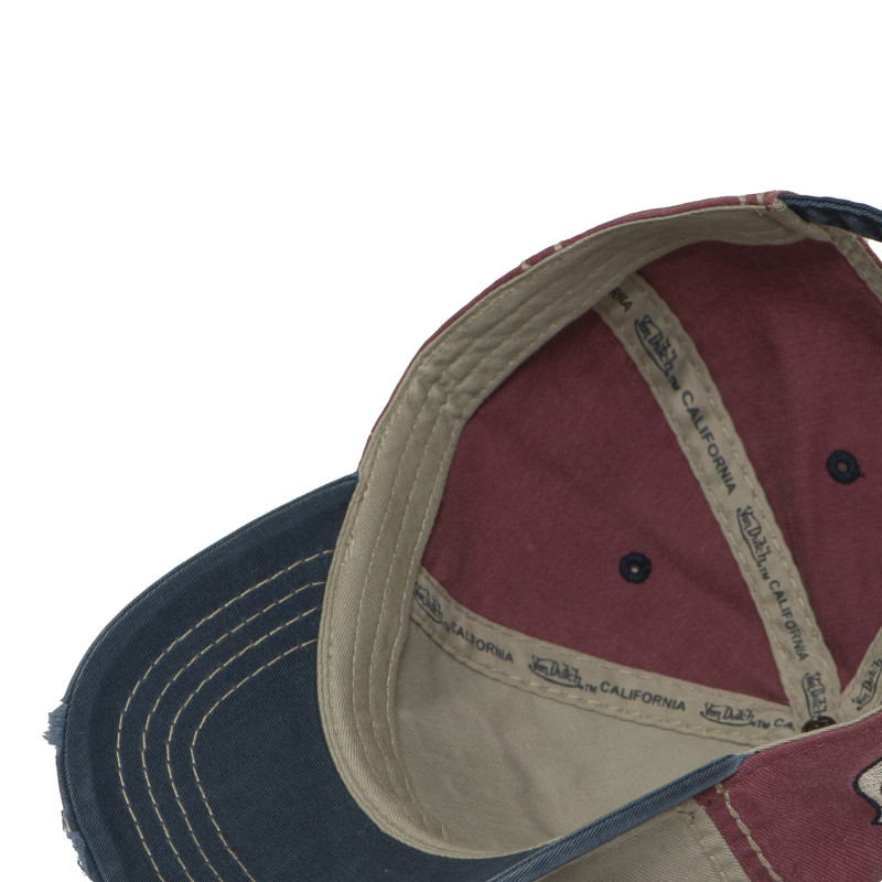 Casquette baseball avec broderie et effet usé Retro Denim