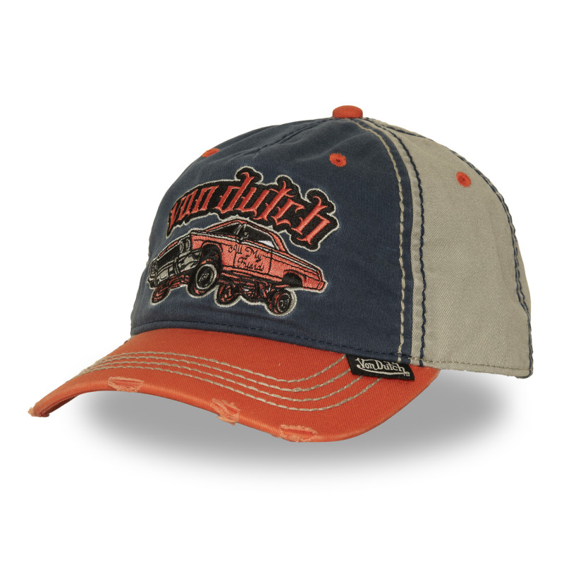 Casquette baseball avec broderie et effet usé Retro Muscle