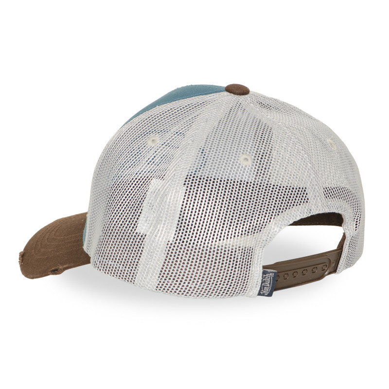 Casquette baseball effet usé avec broderie et print Tag Blue