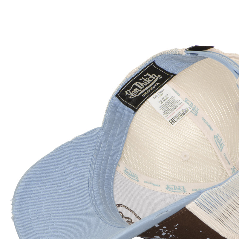 Casquette baseball effet usé avec broderie et print  Tag04