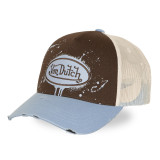 Casquette baseball effet usé avec broderie et print  Tag04