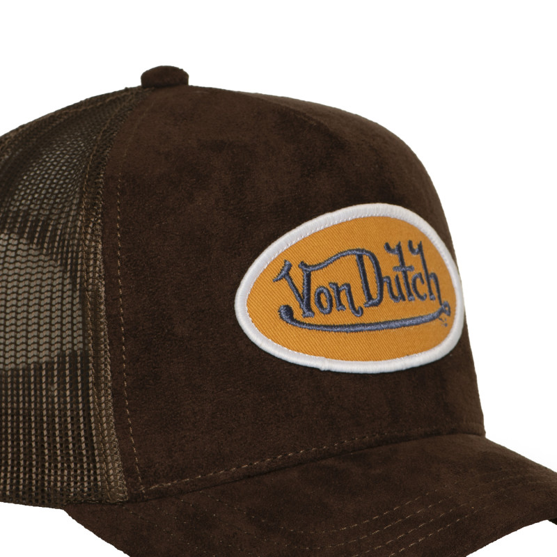 Casquette trucker filet en suédine avec patch | VonDutch