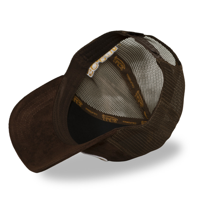 Casquette trucker filet en suédine avec patch | VonDutch