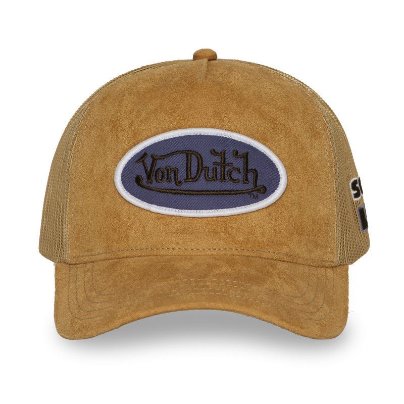 Casquette trucker filet en suédine avec patch | VonDutch
