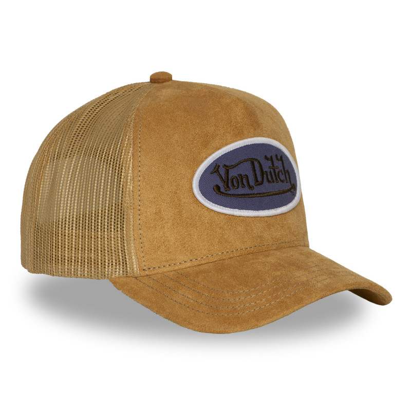 Casquette trucker filet en suédine avec patch | VonDutch