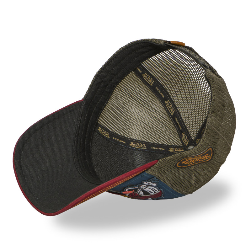 Casquette trucker filet avec patch et print | VonDutch