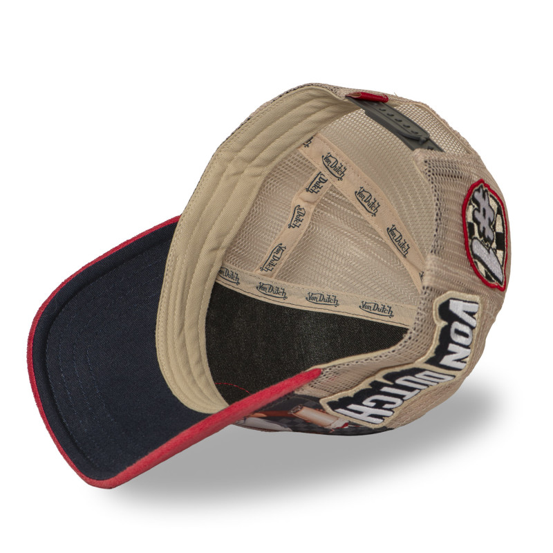 Casquette trucker filet avec print et patch Subl Pinup Milk | VonDutch
