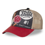 Casquette trucker filet avec print et patch  Subl Pinup Milk