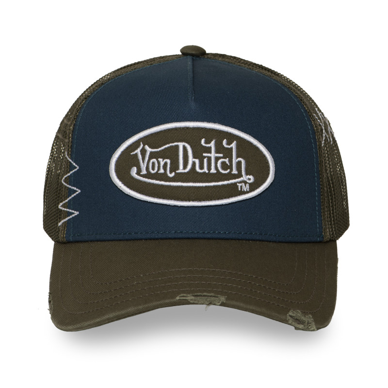 Casquette trucker avec filet effet usé avec filet et patch | VonDutch