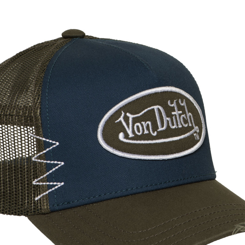 Casquette trucker avec filet effet usé avec filet et patch | VonDutch