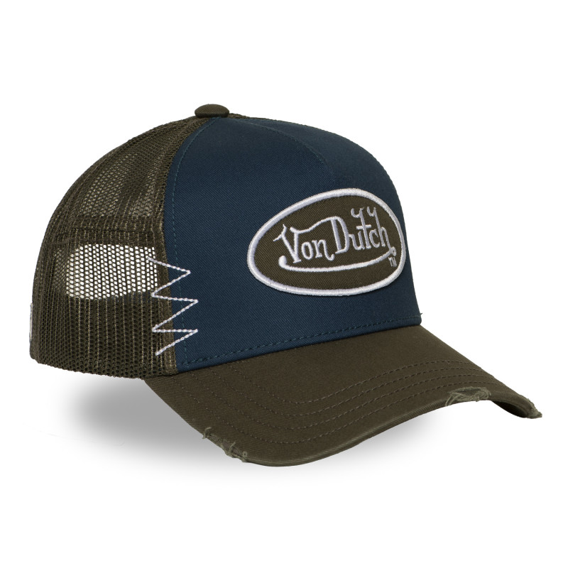 Casquette trucker avec filet effet usé avec filet et patch | VonDutch