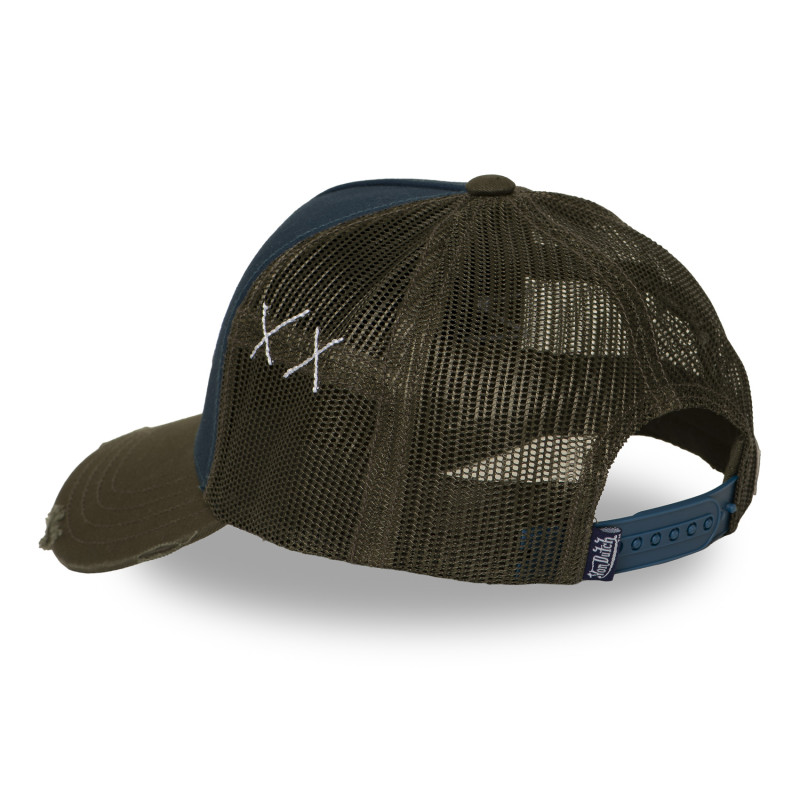 Casquette trucker avec filet effet usé avec filet et patch | VonDutch