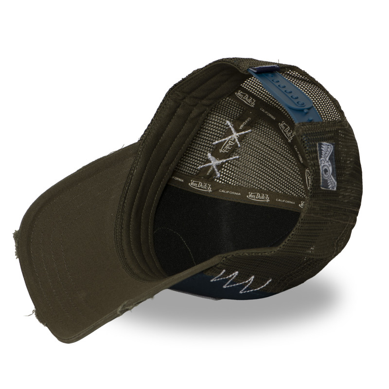 Casquette trucker avec filet effet usé avec filet et patch | VonDutch