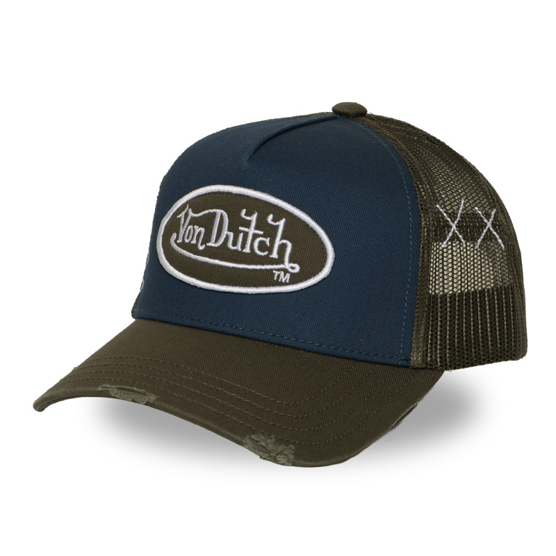 Casquette trucker avec filet effet usé avec filet et patch | VonDutch