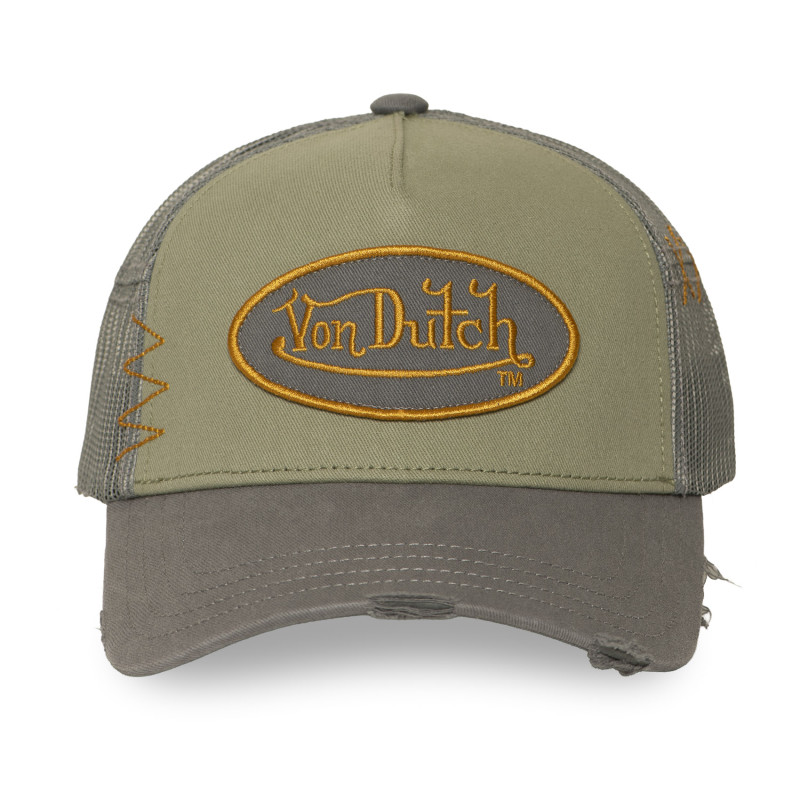 Casquette trucker avec filet effet usé avec filet et patch | VonDutch