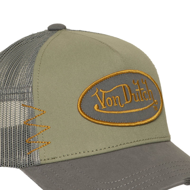 Casquette trucker avec filet effet usé avec filet et patch | VonDutch