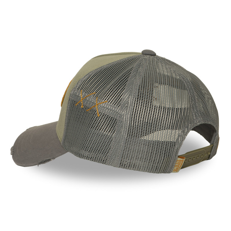 Casquette trucker avec filet effet usé avec filet et patch | VonDutch