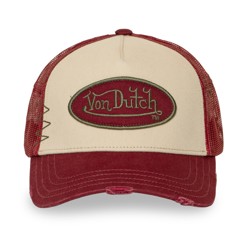 Casquette trucker avec filet effet usé avec filet et patch | VonDutch