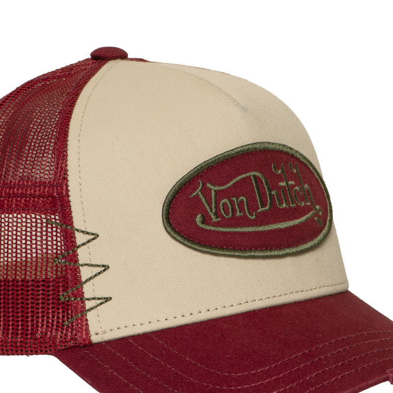 Casquette trucker avec filet effet usé avec filet et patch | VonDutch
