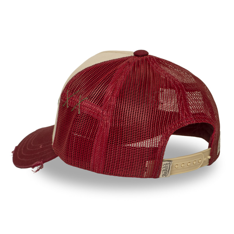 Casquette trucker avec filet effet usé avec filet et patch | VonDutch
