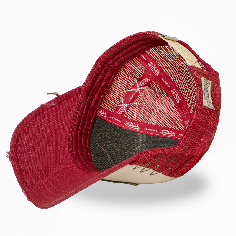 Casquette trucker avec filet effet usé avec filet et patch | VonDutch