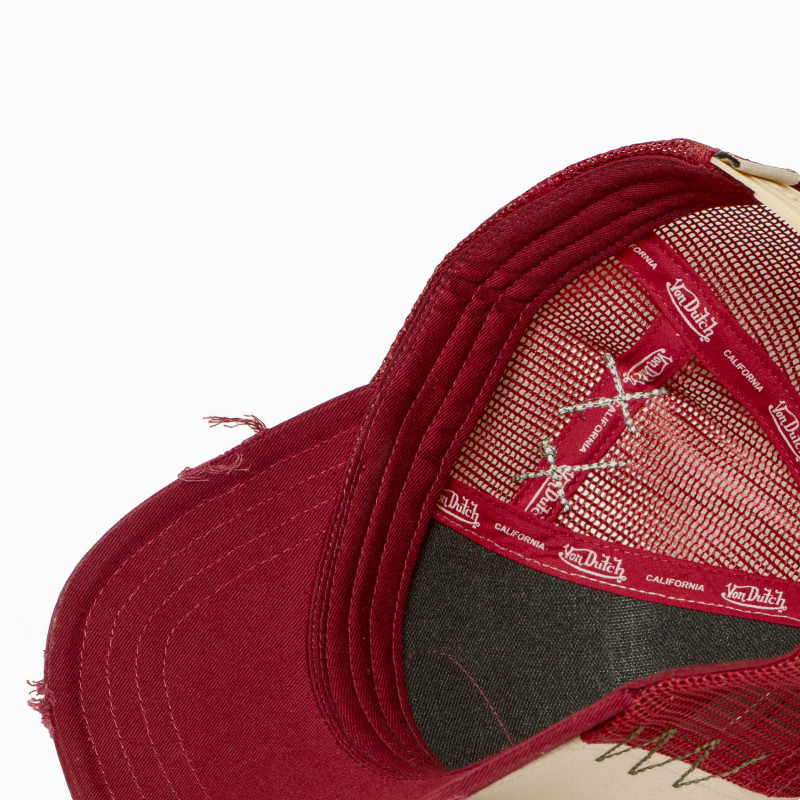 Casquette trucker avec filet effet usé avec filet et patch | VonDutch