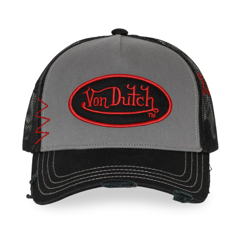 Casquette trucker avec filet effet usé avec filet et patch | VonDutch