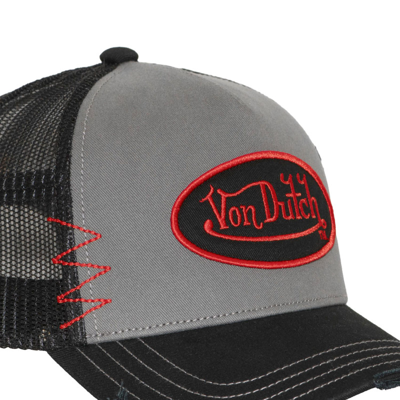 Casquette trucker avec filet effet usé avec filet et patch | VonDutch
