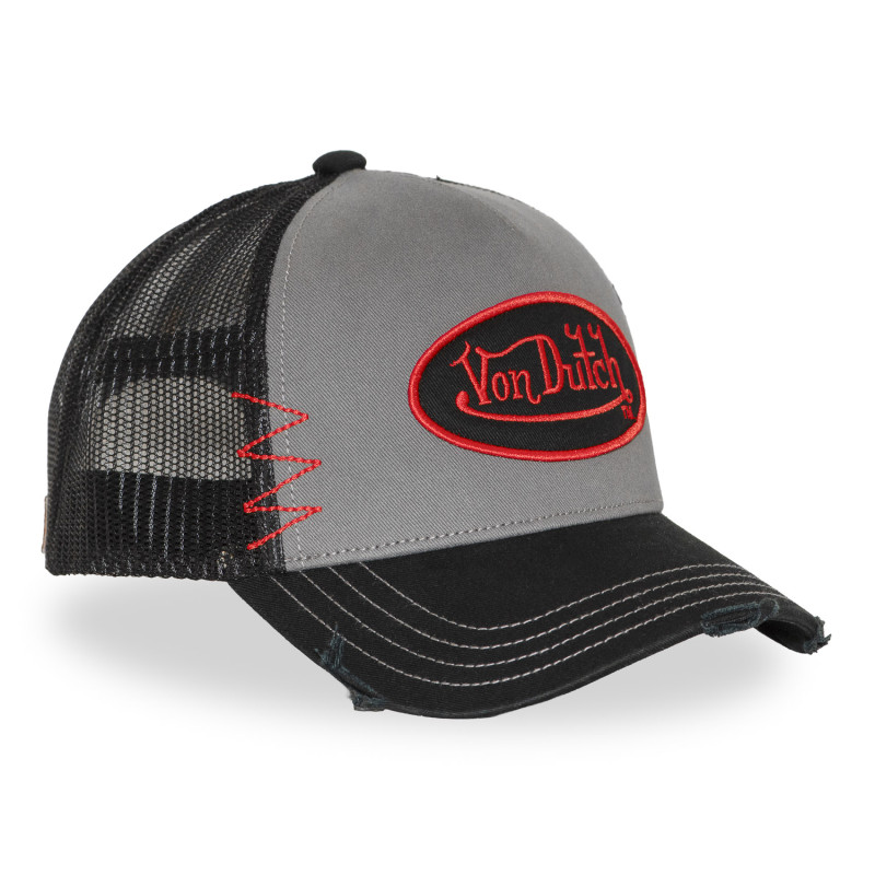 Casquette trucker avec filet effet usé avec filet et patch | VonDutch