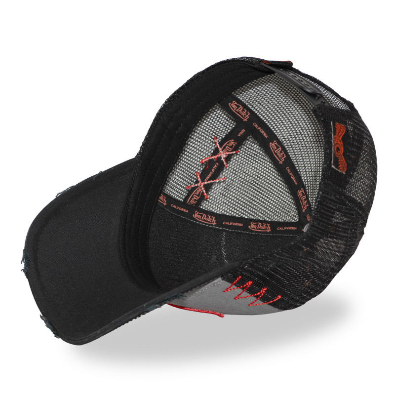 Casquette trucker avec filet effet usé avec filet et patch | VonDutch