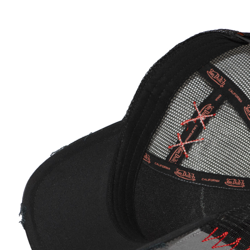 Casquette trucker avec filet effet usé avec filet et patch | VonDutch