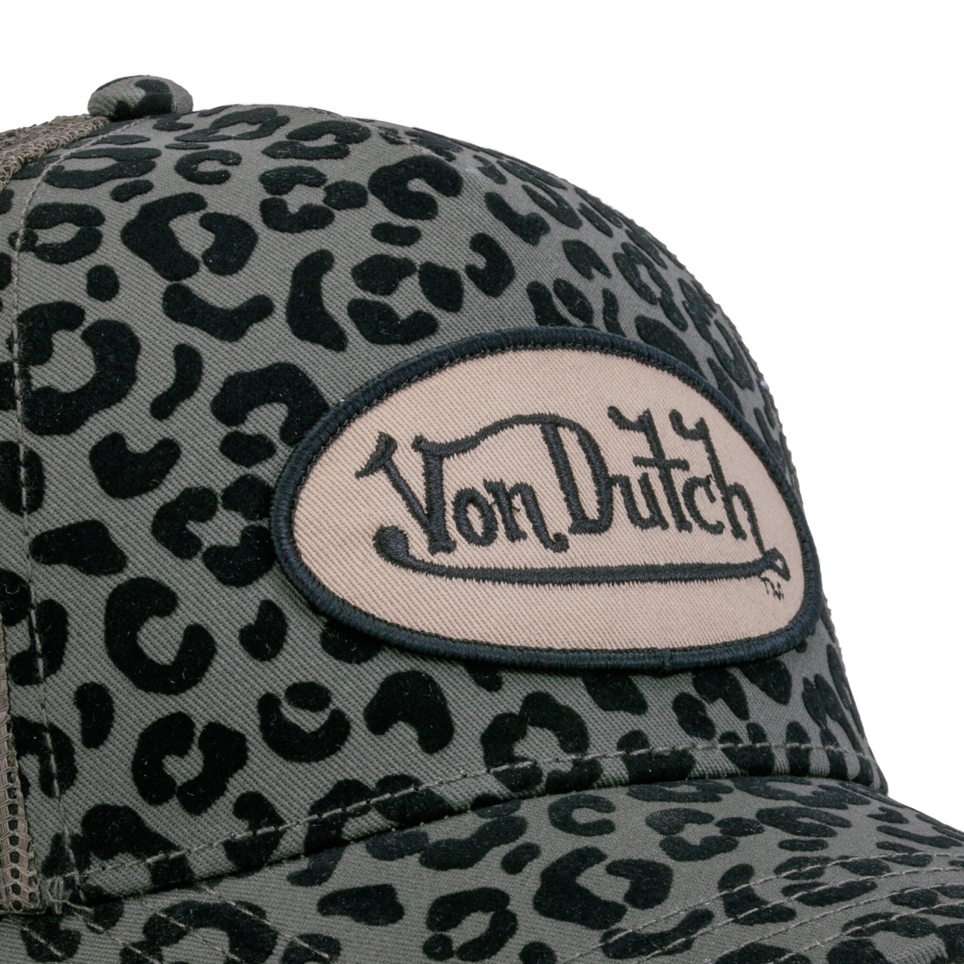 Casquette baseball Velvet avec print et broderie Leopard | VonDutch