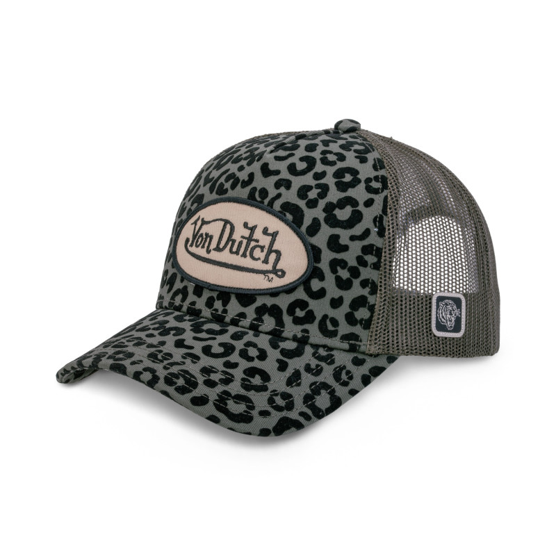 Casquette baseball Velvet avec print et broderie Leopard | VonDutch
