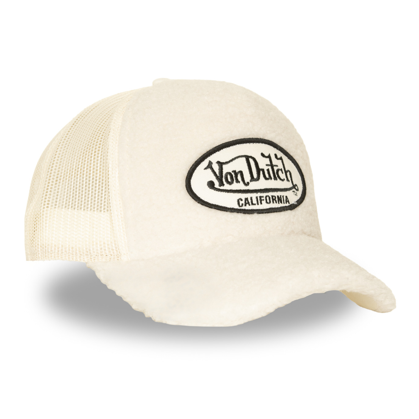 Casquette baseball avec filet adulte Sherpa Cream | Vondutch