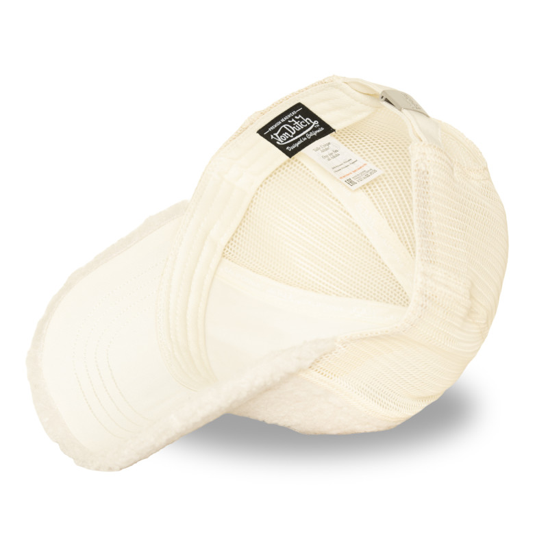 Casquette baseball avec filet adulte Sherpa Cream | Vondutch
